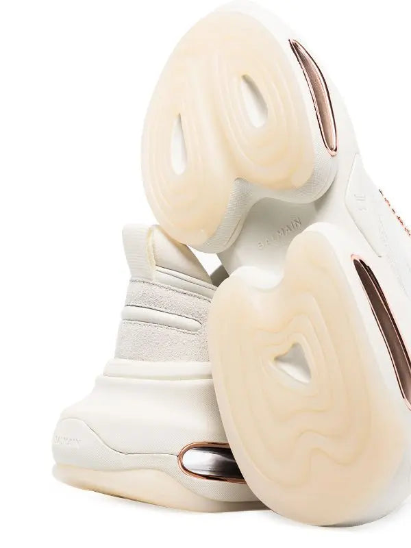 BALMAIN - BBOLD LEATHER SNEAKERS Metroutfits
